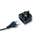 5pcs Free Shipping 5A 2Pin EU to 3Pin UK Adapter Plug BS5732, AC Power Socket ,Travel Power Connector Plug Adapter
