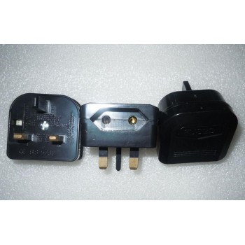 5pcs Free Shipping 5A 2Pin EU to 3Pin UK Adapter Plug BS5732, AC Power Socket ,Travel Power Connector Plug Adapter