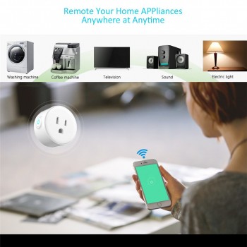 WIFI Smart Plug US Plug Smart Timing Socket Wireless Outlet control function plug for Smart Home Automation for Amazon Alexa