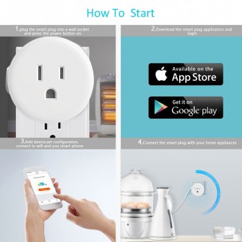 WIFI Smart Plug US Plug Smart Timing Socket Wireless Outlet control function plug for Smart Home Automation for Amazon Alexa