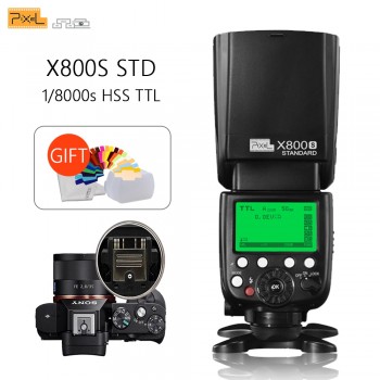 Pixel X800S Standard Wireless GN60 TTL HSS Camera Flash Speedlite For Sony A7 A77 A7R RX1 A6000 A6300 DSLR Vs X800N Yongnuo