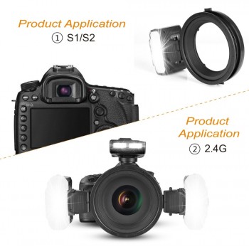 MEKE Meike MK-MT24 Macro Twin Lite  Speedlight Flash for Canon DSLR Camera 70D 60D 760D 750D 550D 450D 1200D  5D 6D EOS M3+GIFT