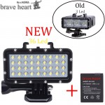 NEW  Go pro Hero 5 36 LED Beads Diving Lamp Waterproof Light For Gopro 6 5 4 Xiaomi Yi 4K+yi Lite mijia SJCAM SJ8 Accessories