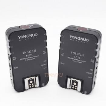 Yongnuo YN-622C II Trigger YN622C-TX LCD Controller ETTL Wireless Flash Trigger Transceivers for Canon Yongnuo Flash
