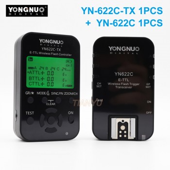 Yongnuo YN-622C II Trigger YN622C-TX LCD Controller ETTL Wireless Flash Trigger Transceivers for Canon Yongnuo Flash