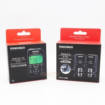 Yongnuo YN-622C II Trigger YN622C-TX LCD Controller ETTL Wireless Flash Trigger Transceivers for Canon Yongnuo Flash
