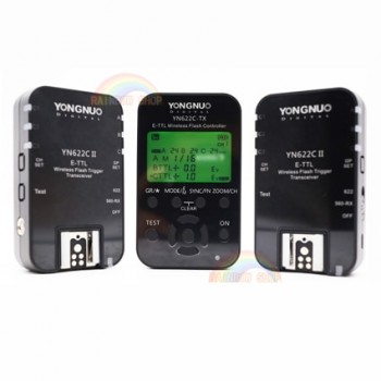 Yongnuo YN-622C II Trigger YN622C-TX LCD Controller ETTL Wireless Flash Trigger Transceivers for Canon Yongnuo Flash