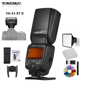 YONGNUO YN600EX-RT II Auto TTL HSS Flash Speedlite + YN-E3-RT II Controller Trigger for Canon 5D3 5D2 7D Mark II 6D 70D 60D etc
