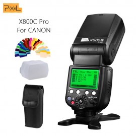 Pixel X800C PRO Speedlite E-TTL FSK 2.4GHz Wireless HSS High Speed Sync Flash Speedlight For Canon DSLR Cameras Vs YN600EX-RT II