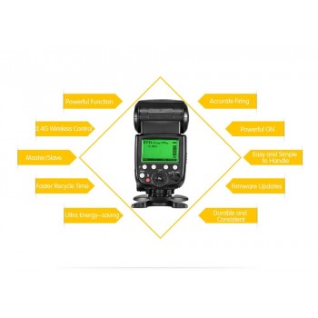 Pixel X800C PRO Speedlite E-TTL FSK 2.4GHz Wireless HSS High Speed Sync Flash Speedlight For Canon DSLR Cameras Vs YN600EX-RT II