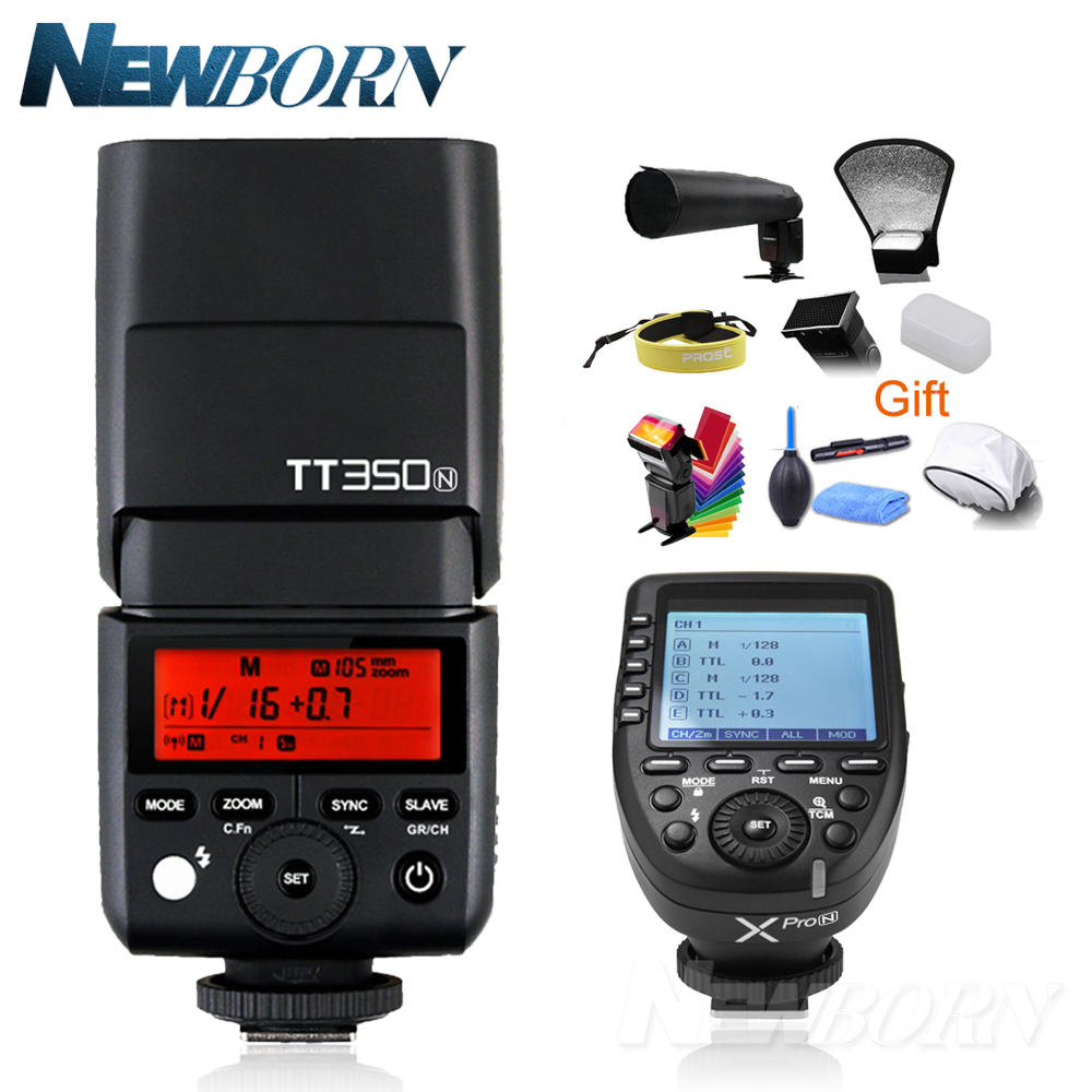 Godox V350N TTL HSS 1/8000s 2.4G X System Camera Speedlite Flash with Built-in Li-ion Battery + XPro-N Transmitter for Nikon