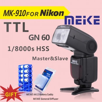 Meike MK910 1/8000s sync TTL Camera Flash light Speedlite for Nikon D7100 D7000 D5300 D5100 D5000 D5200 D90 D70+Free GIFT