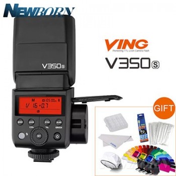 Godox V350S TTL HSS 1/8000s Speedlite Flash with Built-in 2000mAh Li-ion Battery with Xpro-S Flash Transmitter for Sony+GIFT