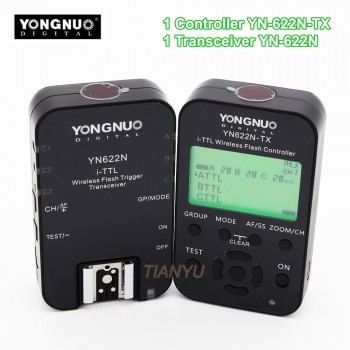 YONGNUO YN622N-TX Controller + YN-622N Transceiver YN622N-KIT Wireless TTL HSS Flash Trigger Set For Nikon and YN586EX YN685N