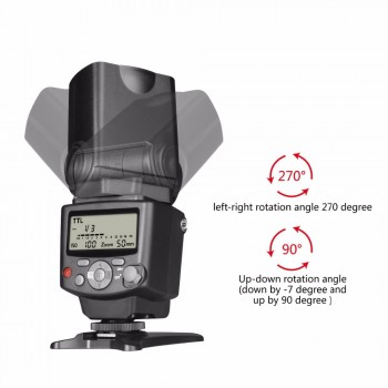 Voking VK430 I-TTL LCD Display Blitz Speedlight Flash for Nikon D5500 D5300 D3300 D7200 D3400 D5300 D500 D7500 D750 D5600