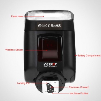 JY-610N i-TTL Mini Portable LCD Flash Speedlite Accessory for Nikon DSLR Cameras