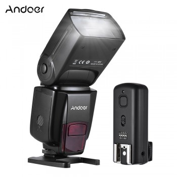 Andoer AD560 IV 2.4G Wireless Universal On-camera Slave Speedlite Flash Light GN50 w/ Trigger for Canon Nikon Sony  DSLR Cameras