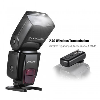 Andoer AD560 IV 2.4G Wireless Universal On-camera Slave Speedlite Flash Light GN50 w/ Trigger for Canon Nikon Sony  DSLR Cameras