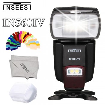 INSEESI IN560IV Wireless Flash Speedlite Integrated Transceiver for Canon Nikon Panasonic Pentax Camera  DSLR Camera Flash