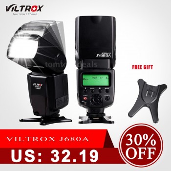Viltrox JY-680A On-camera Speedlite Light Flash GN33 for Canon Nikon Sony Pentax DSLR Camera