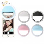 KISSCASE Selfie Flash Light LED Fill-in Lamp Portable Mobile Phone LEDS Selfie Ring Luminous Clip Lights For iPhone Smartphone