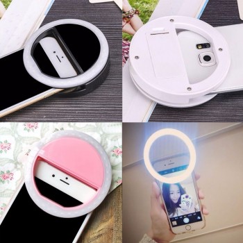 KISSCASE Selfie Flash Light LED Fill-in Lamp Portable Mobile Phone LEDS Selfie Ring Luminous Clip Lights For iPhone Smartphone