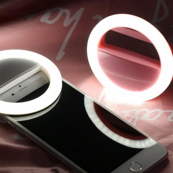 KISSCASE Selfie Flash Light LED Fill-in Lamp Portable Mobile Phone LEDS Selfie Ring Luminous Clip Lights For iPhone Smartphone