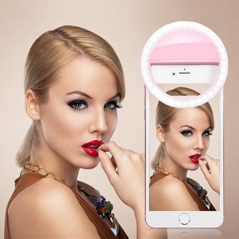 KISSCASE Selfie Flash Light LED Fill-in Lamp Portable Mobile Phone LEDS Selfie Ring Luminous Clip Lights For iPhone Smartphone