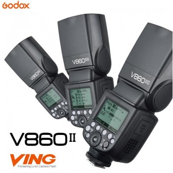 Free DHL Godox Ving V860II V860II-N E-TTL HSS 1/8000 Li-ion Battery Speedlite Flash+X1T-N Transmitter for Nikon DSLR + Gift Kit