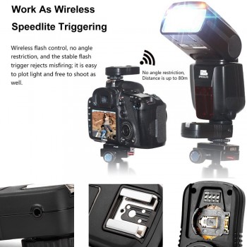 PIXEL TF-362 Remote Controller Wireless Flash Trigger For Nikon DSLR Camera TR-586EX YN565EX YN-568EX YN560 III YN560 IV JY-680A
