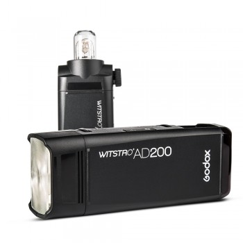 Godox AD200 TTL 2.4G HSS 1/8000s Pocket Flash Light Double Head 200Ws with 2900mAh Lithium Battery Flashlight Out door Flash