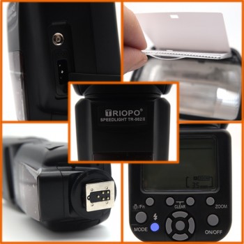 Triopo TR-982III Flash Light TR982III Speedlite High Speed Synchronous i-TTL Flash 2.4G Wireless Master Slave For CANON/NIKON