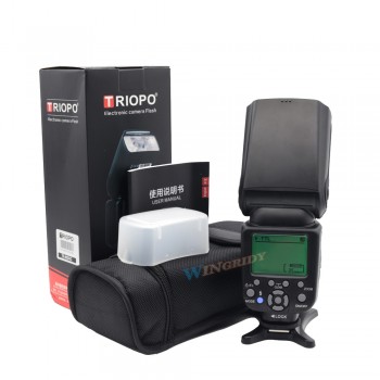 Triopo TR-982III Flash Light TR982III Speedlite High Speed Synchronous i-TTL Flash 2.4G Wireless Master Slave For CANON/NIKON