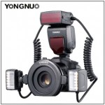 Yongnuo YN24EX E TTL Macro Flash Speedlite for Canon EOS 1Dx 5D3 6D 7D 70D 80D Cameras with 2pcs Flash Head + 4pcs Adapter Rings