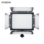Andoer LED Video Light Adjustable Brightness Photography Light Continuous Light Panel w/ Camera Mount and Filters