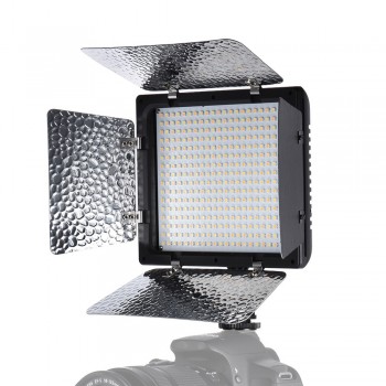 Andoer LED Video Light Adjustable Brightness Photography Light Continuous Light Panel w/ Camera Mount and Filters