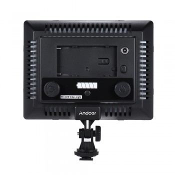 Andoer LED Video Light Adjustable Brightness Photography Light Continuous Light Panel w/ Camera Mount and Filters