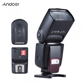 Andoer Universal Flash Speedlite On-camera Flash GN50 and 16 Channels Radio Wireless Remote Speedlite Flash Trigger