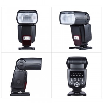 Andoer Universal Flash Speedlite On-camera Flash GN50 and 16 Channels Radio Wireless Remote Speedlite Flash Trigger