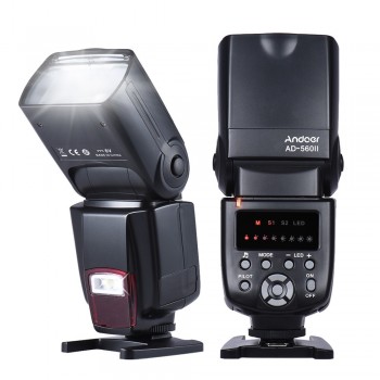 Andoer Universal Flash Speedlite On-camera Flash GN50 and 16 Channels Radio Wireless Remote Speedlite Flash Trigger