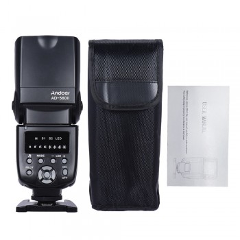 Andoer Universal Flash Speedlite On-camera Flash GN50 and 16 Channels Radio Wireless Remote Speedlite Flash Trigger