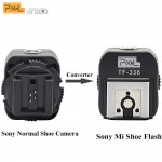 PIXEL TF-336 TTL Hot Shoe Flash Adapter Converter For Sony A100 A200 A230 A300 A330 Normal Shoe Camera to Sony Mi Shoe Speedlite