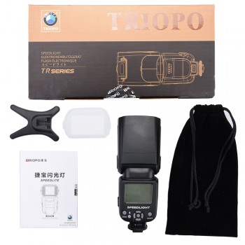 New Triopo TR-950 Flash Light Speedlite Universal For Fujifilm Olympus nikon d3400 Canon 650D 550D 450D 1100D 60D 7D 6D Cameras