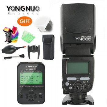 Yongnuo YN685 GN60 Wireless Flash Speedlite HSS TTL Built-in 1/8000s Radio Slave Mode YN622C-TC/YN622N/TX for Nikon Canon Camera