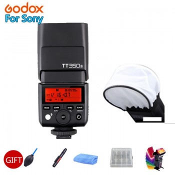 Godox Mini Speedlite TT350S Camera Flash TTL HSS GN36+X1T-S Transmitter for Sony A9 A7RII Mirrorless DSLR Camera