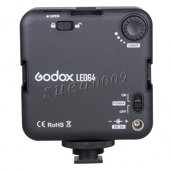 Godox 64 LED Video Light for DSLR Camera Camcorder mini DVR as Fill Light for Wedding News Interview Macrophotography