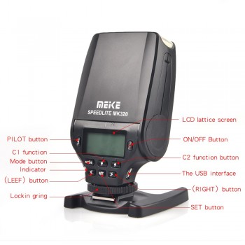 Meike MK320 MK-320 TTL FLash Speedlite HSS for Nik*n Hot shoes Camera J3 D7100 D5300 D5100 D5200 D5000 D3300 D3200 D3100 D750 D8