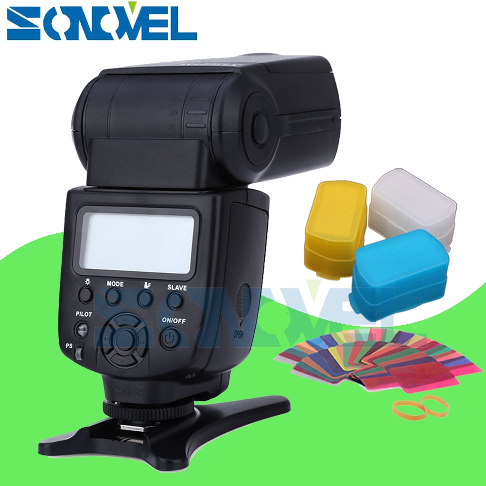 VILTROX JY-680A LED flash speedlight for Canon EOS 1300D 800D 760D 750D 700D 650D 80D 77D 70D 60D 7D 6D 5Ds 5Ds R 5D Mark IV/III
