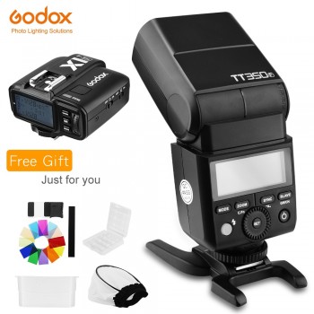 Godox TT350F 2.4G HSS TTL GN36 Flash Speedlite+ X1T-F Trigger Transmitter Kit for Fuji X-Pro2/X-T20/X-T1/X-T2