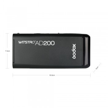 GODOX AD200 TTL 2.4G HSS 1/8000s Pocket Flash Light Double Head 200Ws with 2900mAh Lithium Battery Flashlight Flash Strobe Flash